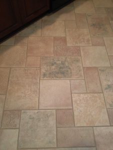 After image of kitchen grout