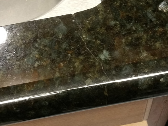 Granite Sink Crack